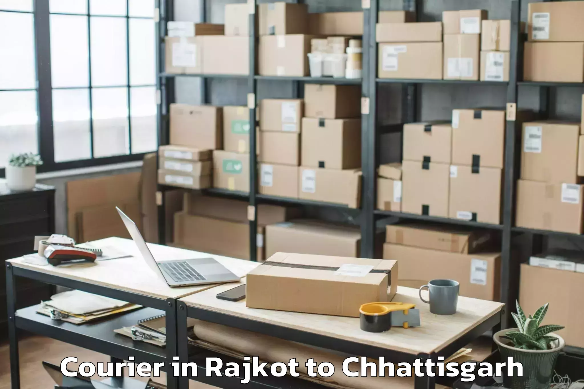 Discover Rajkot to Kasdol Courier